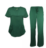 STRETCH V-NECK 2 POCKET SCRUB SETS