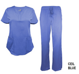 STRETCH V-NECK 2 POCKET SCRUB SETS